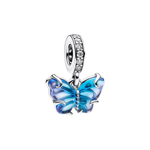 Charm Colgante de Cristal de Murano Mariposa