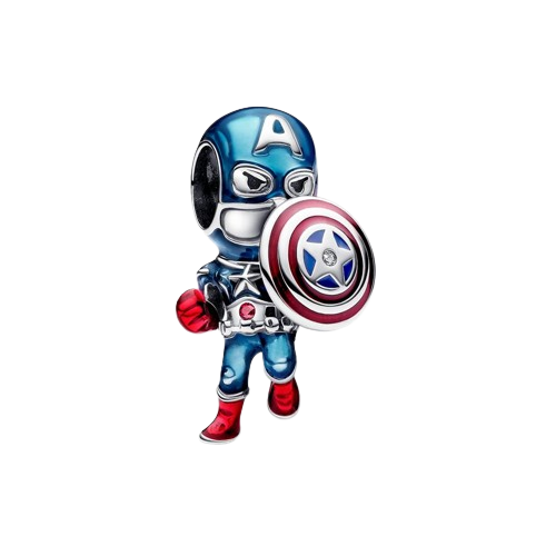 Charm Capitán América de Los Vengadores de Marvel