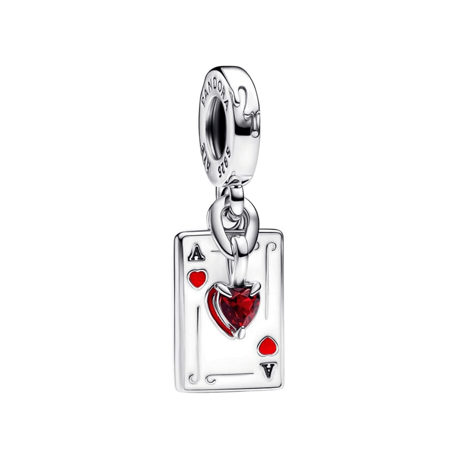 Charm Colgante Doble Reina de Corazones Villanos de Disney