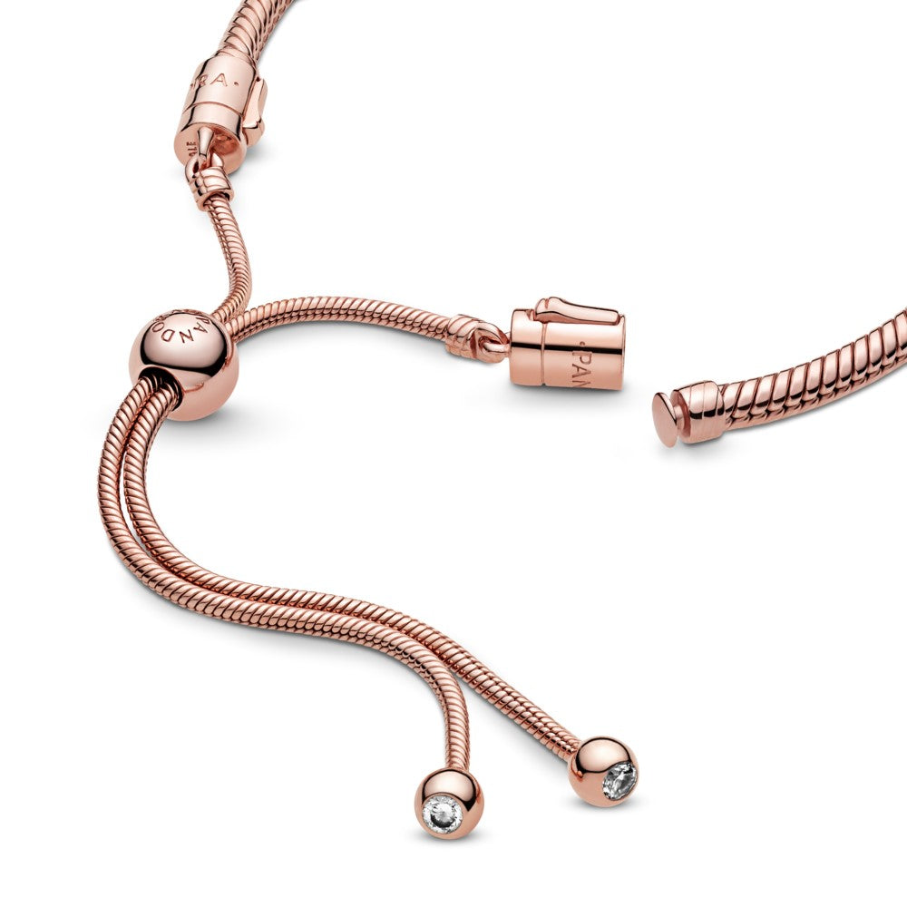 Pulsera Moments en PANDORA Rose Deslizante para charms