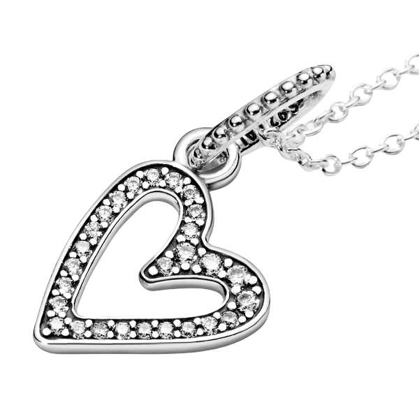 Collar Corazones Brillantes