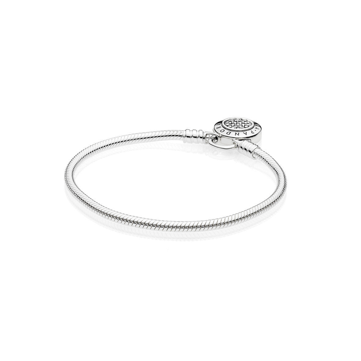 Pulsera Moments en plata de ley Candado firma PANDORA para charms