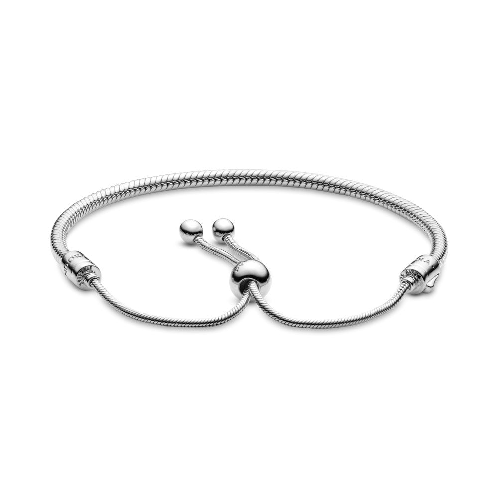 Pulsera Standard Moments en plata de ley Deslizante para charms