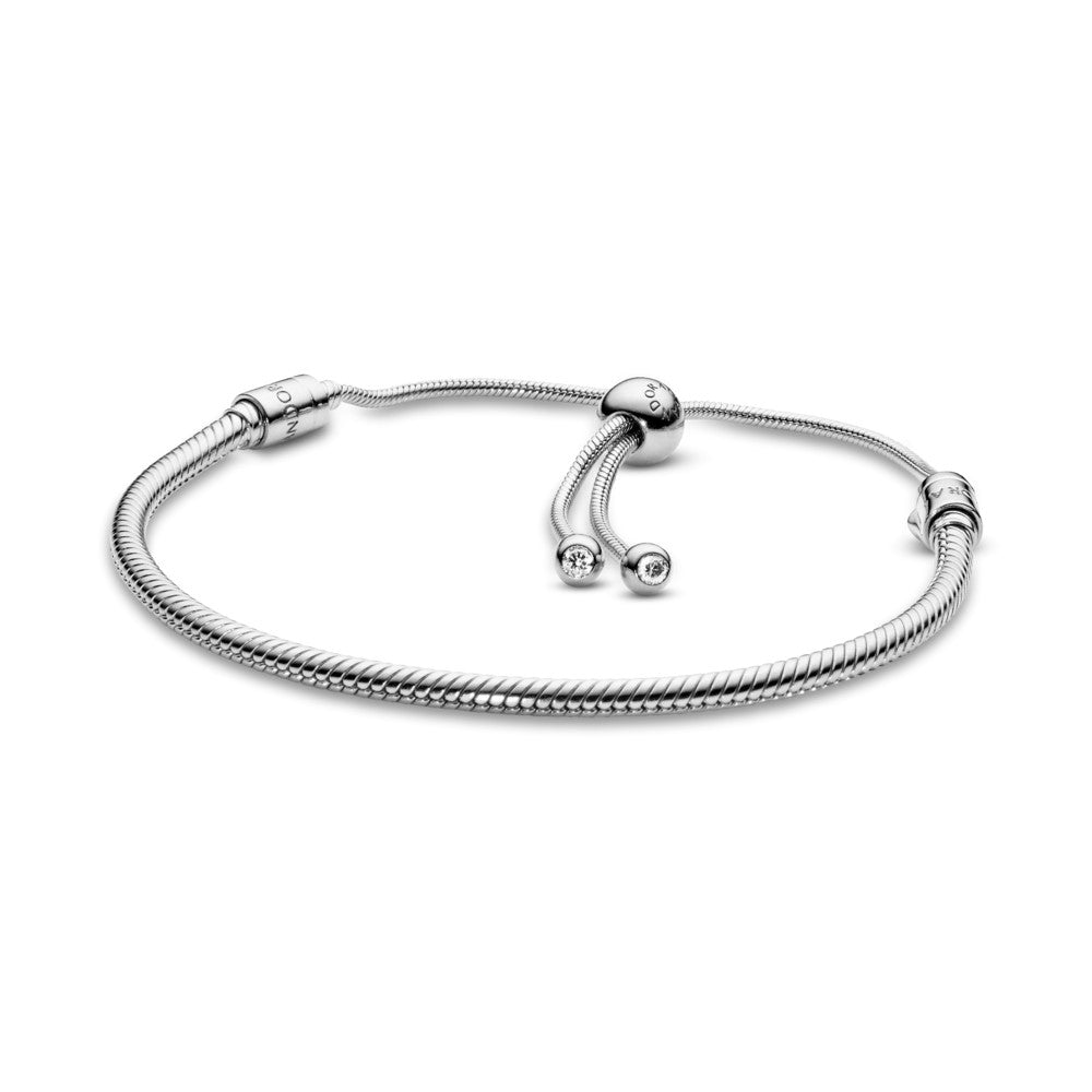 Pulsera Standard Moments en plata de ley Deslizante para charms